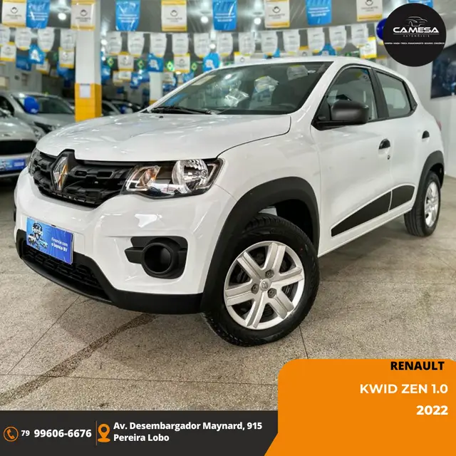 Carro Renault Kwid 2022 Zen 1.0 12v SCe (Flex)
