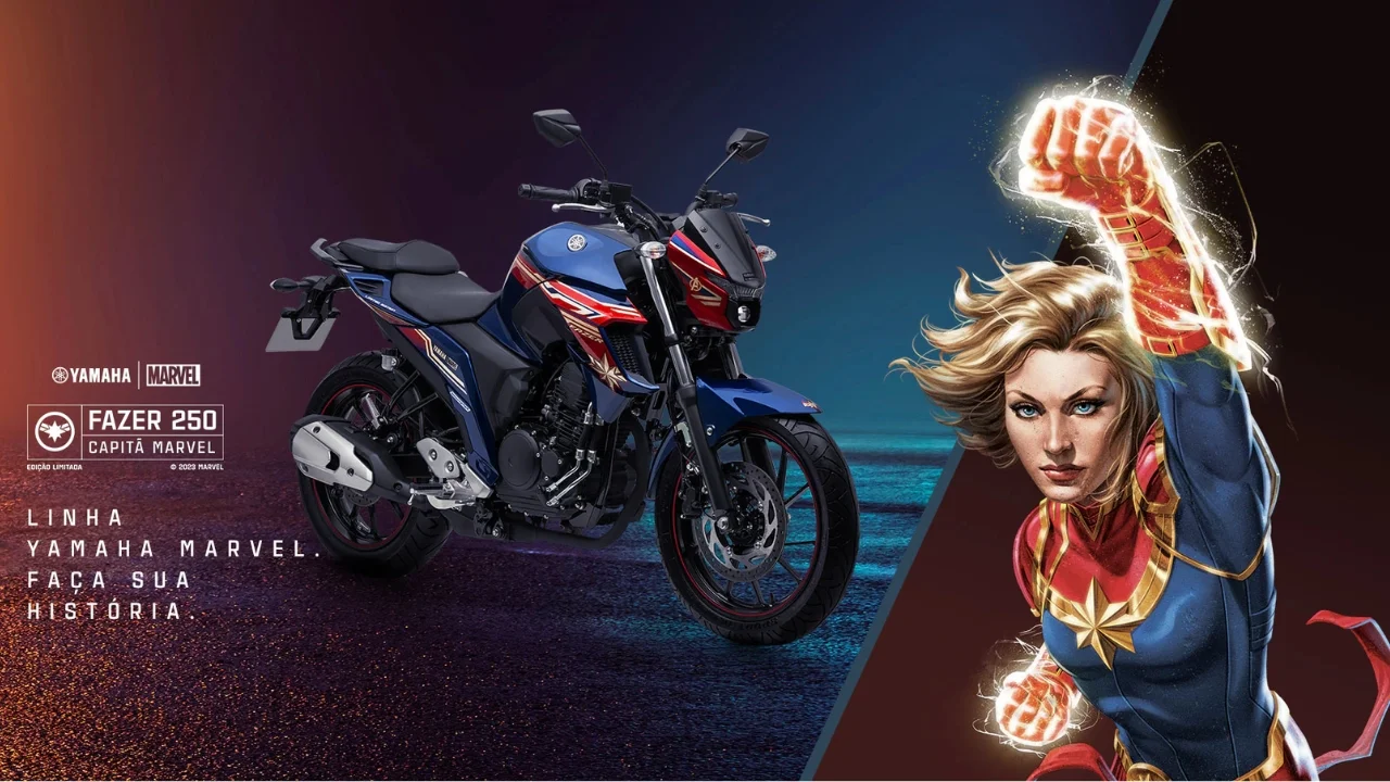 Yamaha Fazer FZ25 Capitã Marvel
