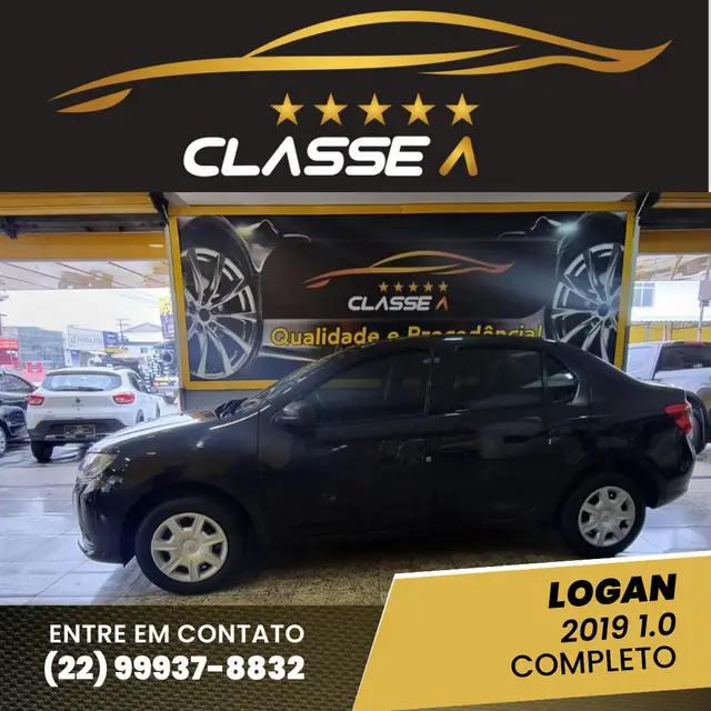 Carro Renault Logan 2019 Authentique 1.0 12V SCe (Flex)
