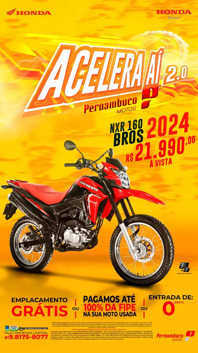 Moto Honda NXR 160 2024 Bros ESDD