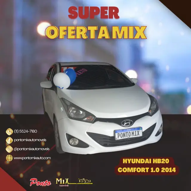 Carro Hyundai HB20 2014 1.0 Comfort Style (Flex)