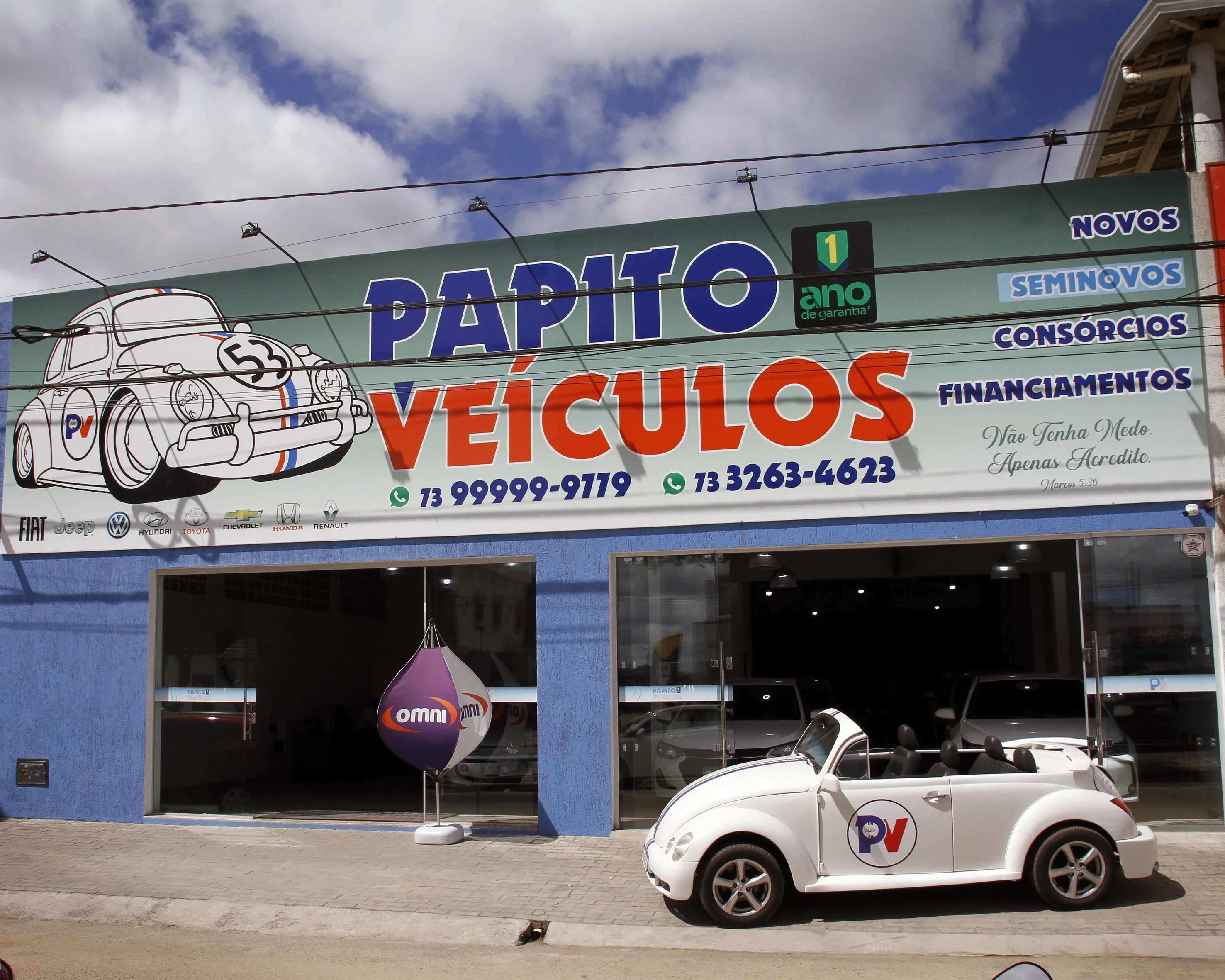 Fachada da loja PAPITO VEICULOS - Teixeira de Freitas - BA