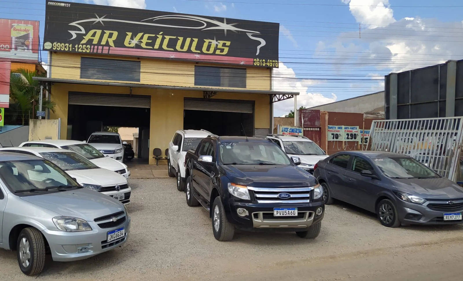 Fachada da loja A.R   VEICULOS  - Águas Lindas de Goiás - GO