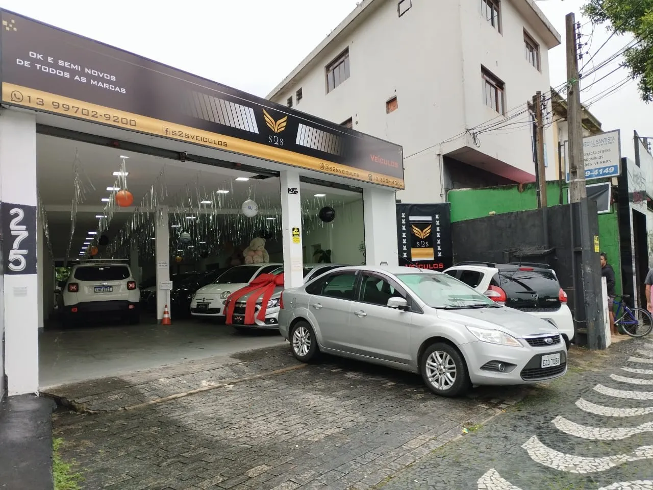 Fachada da loja S2S VEICULOS - Santos - SP