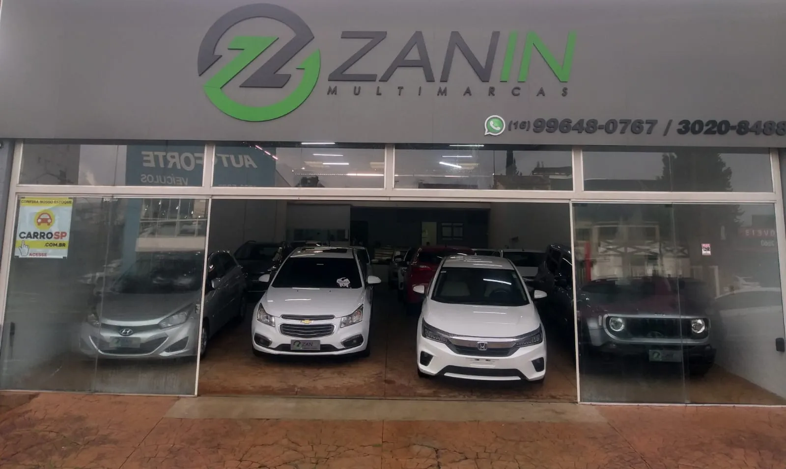 Fachada da loja Veículos à venda em Zanin Multimarcas - Araraquara - SP | Mobiauto