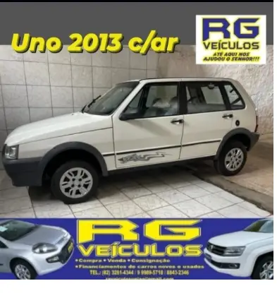 Carro Fiat Uno Mille 2013 Fire Economy Way 1.0 (Flex) 4p