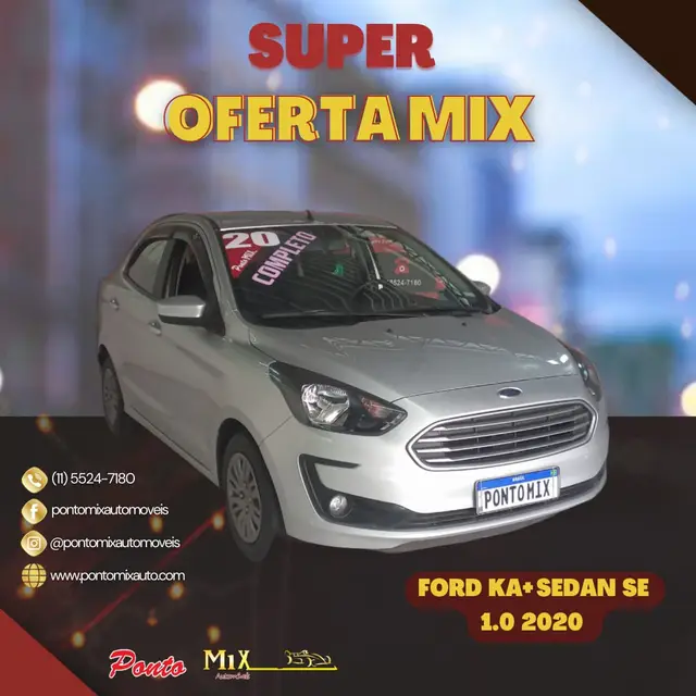 Carro Ford Ka Sedan 2020 SE Plus 1.0 (Flex)
