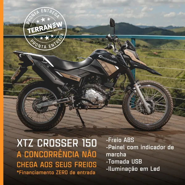 Yamaha Xtz Crosser 150 S Abs - 0km 2024 Preta