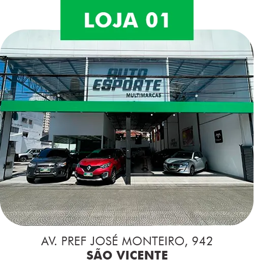 Fachada da loja Veículos à venda em AUTO ESPORTE MULTIMARCAS - São Vicente - SP | Mobiauto