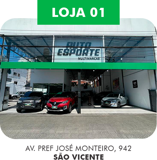 Fachada da loja Veículos à venda em AUTO ESPORTE MULTIMARCAS - São Vicente - SP