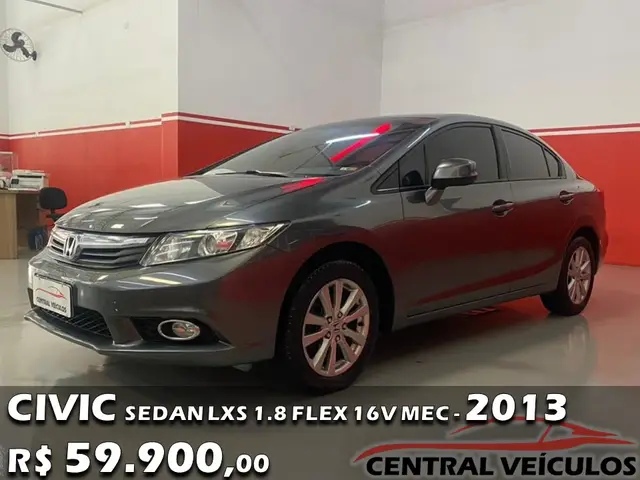 Carro Honda Civic 2013 New  LXS 1.8 16V i-VTEC (Flex)
