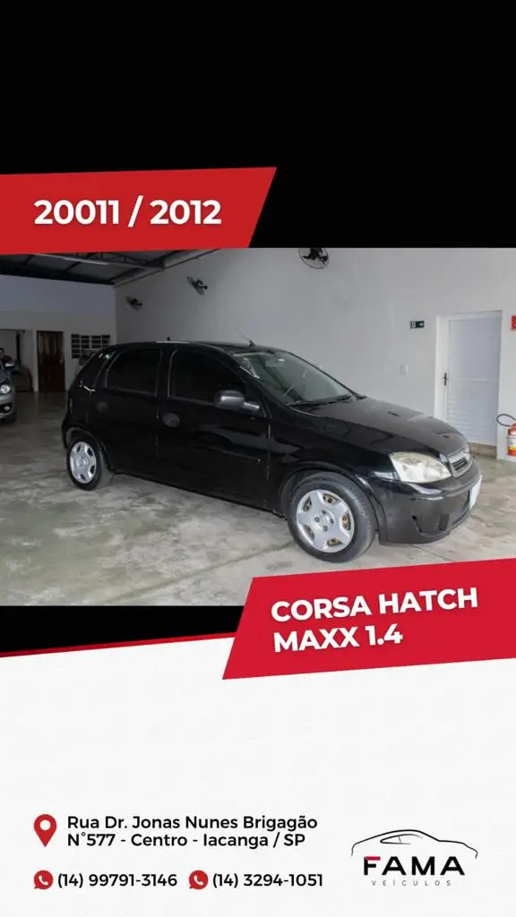 Carro Chevrolet Corsa Hatch 2012 Maxx 1.4 (Flex)