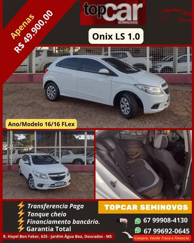 Carro Chevrolet Onix 2016 1.4 LTZ SPE/4