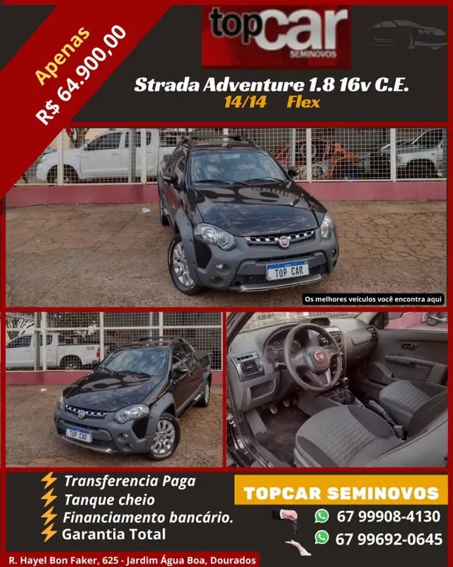 Carro Fiat Strada 2014 Working 1.4 (Flex)