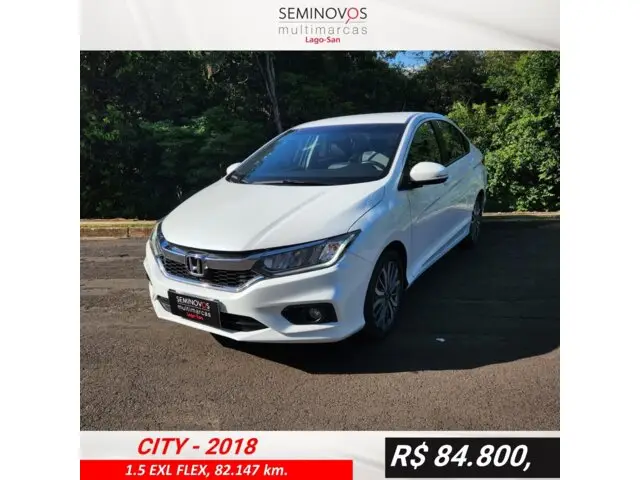 Carro Honda City 2018 EXL 1.5 CVT (Flex)