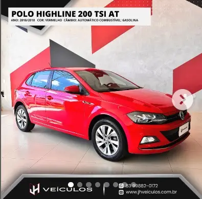 Carro Volkswagen Polo 2018 1.0 200 TSI Highline (Aut) (Flex)