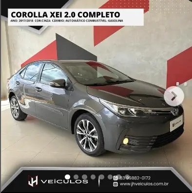 Carro Toyota Corolla 2018 2.0 XEi Multi-Drive S (Flex)