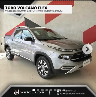 Carro Fiat Toro 2023 Volcano 1.3
