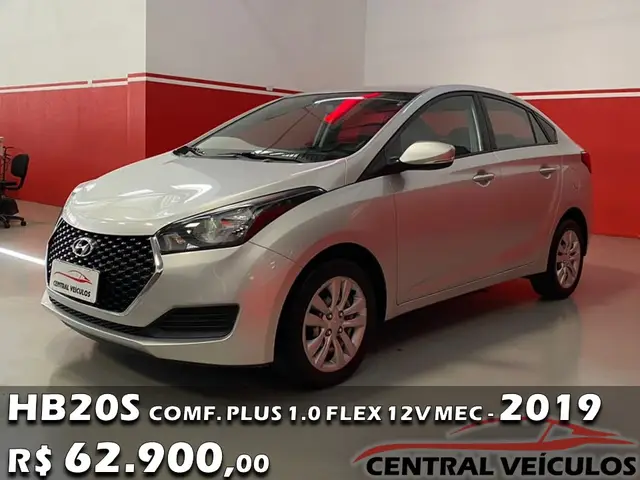 Carro Hyundai HB20S 2019 1.0 Comfort Plus (Flex)