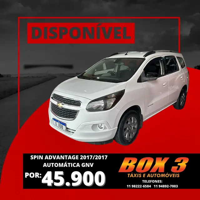 Carro Chevrolet Spin 2017 Advantage 5S 1.8 (Flex) (Aut)