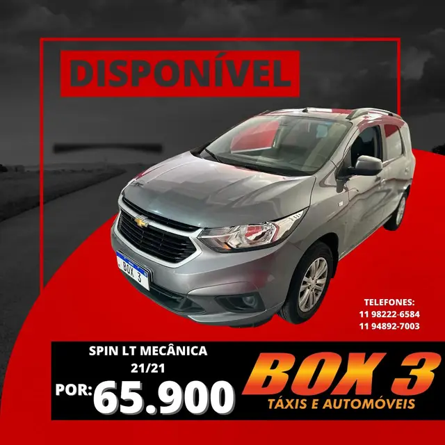 Carro Chevrolet Spin 2021 LT 5S 1.8 (Flex)