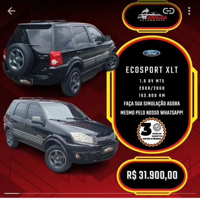 Carro Ford EcoSport 2008 Ecosport XL 1.6 (Flex)