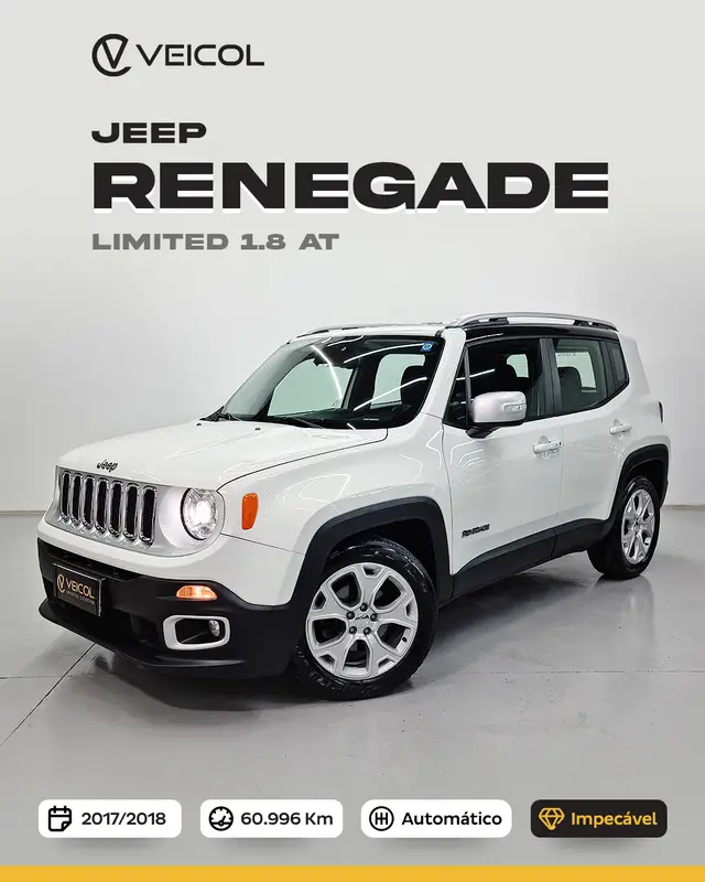 Carro Jeep Renegade 2018 Limited 1.8 4x2 (Aut) (Flex)