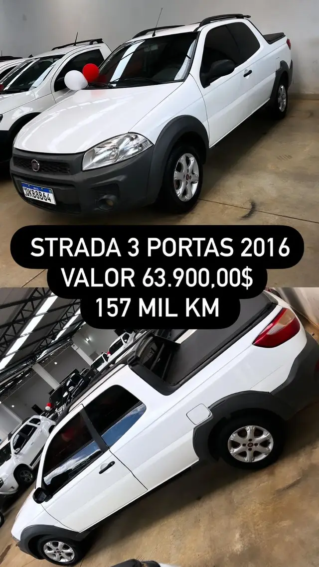 Carro Fiat Strada 2016 Working 1.4 (Flex) (Cabine Dupla)