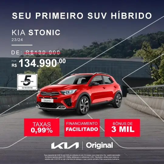 Carro Kia Stonic 2024 SX 1.0