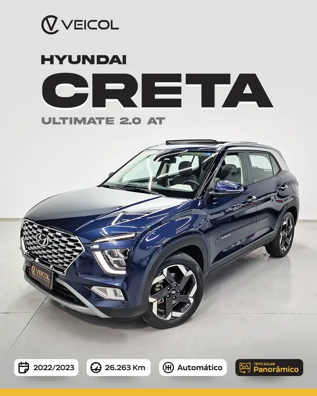 Carro Hyundai Creta 2023 Ultimate 2.0 (Aut) (Flex)
