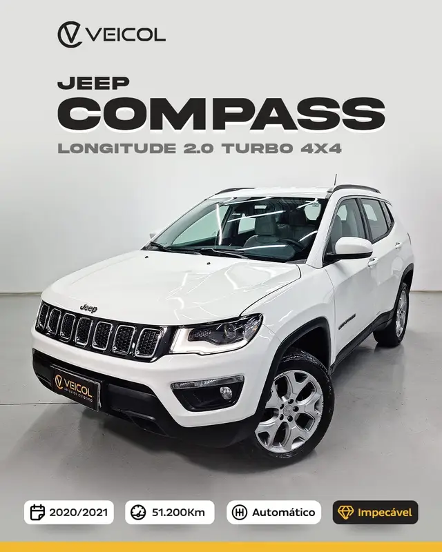 Carro Jeep Compass 2021 2.0 TDI Longitude 4x4 (Aut)