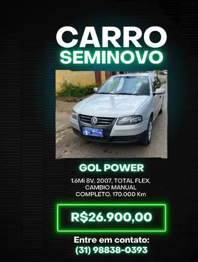 Carro Volkswagen Gol 2007 Power 1.6 (G4) (Flex)