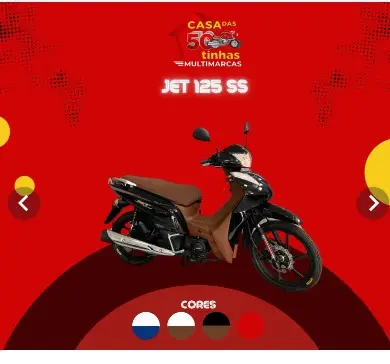 Moto Shineray JET 125SS 2025 Carburada
