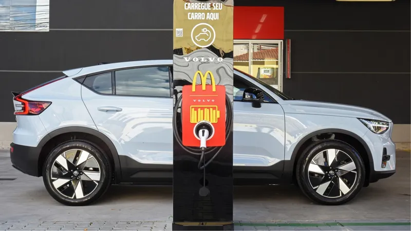 Volvo quer que você carregue o carro enquanto come um Big Mac