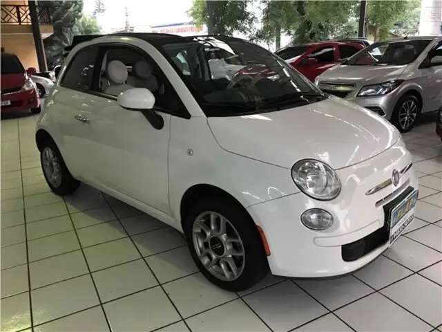 Carro Fiat 500 2014 Cabrio Dualogic 1.4 Evo (Flex)