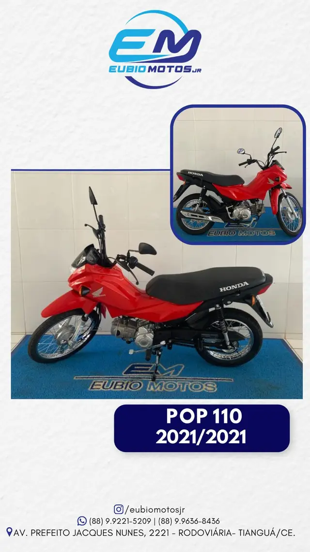 Carro Honda Pop 110i 2021 110i