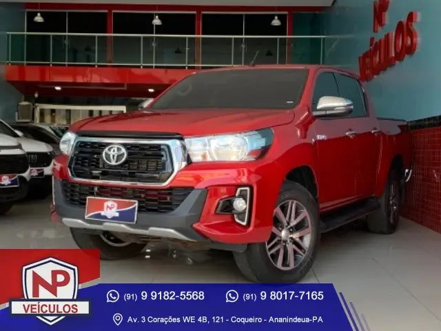 Carro Toyota Hilux Cabine Dupla 2019 Hilux 2.8 TDI SRV CD 4x4 (Aut)