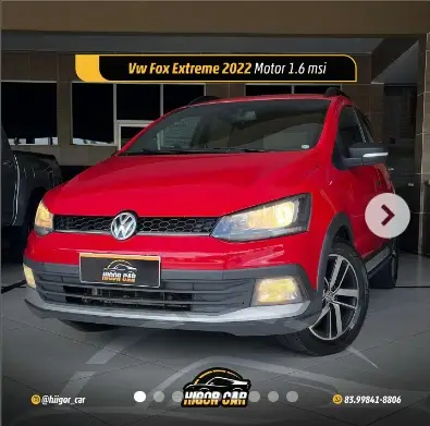 Carro Volkswagen Fox 2022 1.6 MSI Xtreme (Flex)