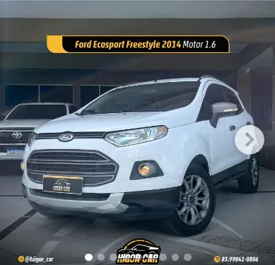Carro Ford EcoSport 2014 Ecosport Freestyle 1.6 16V (Flex)