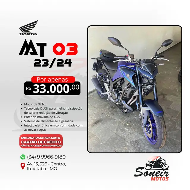Moto Yamaha MT-03 2024 ABS