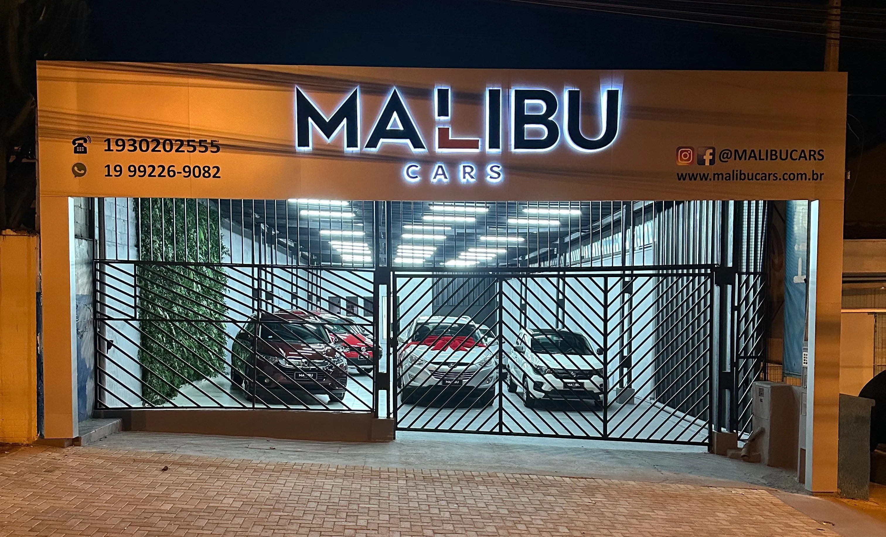 Fachada da loja MALIBUCARS - Campinas - SP