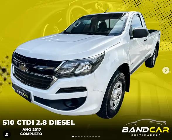Carro Chevrolet S10 Cabine Simples 2017 S10 2.8 CTDi Chassi Cabine LS 4WD
