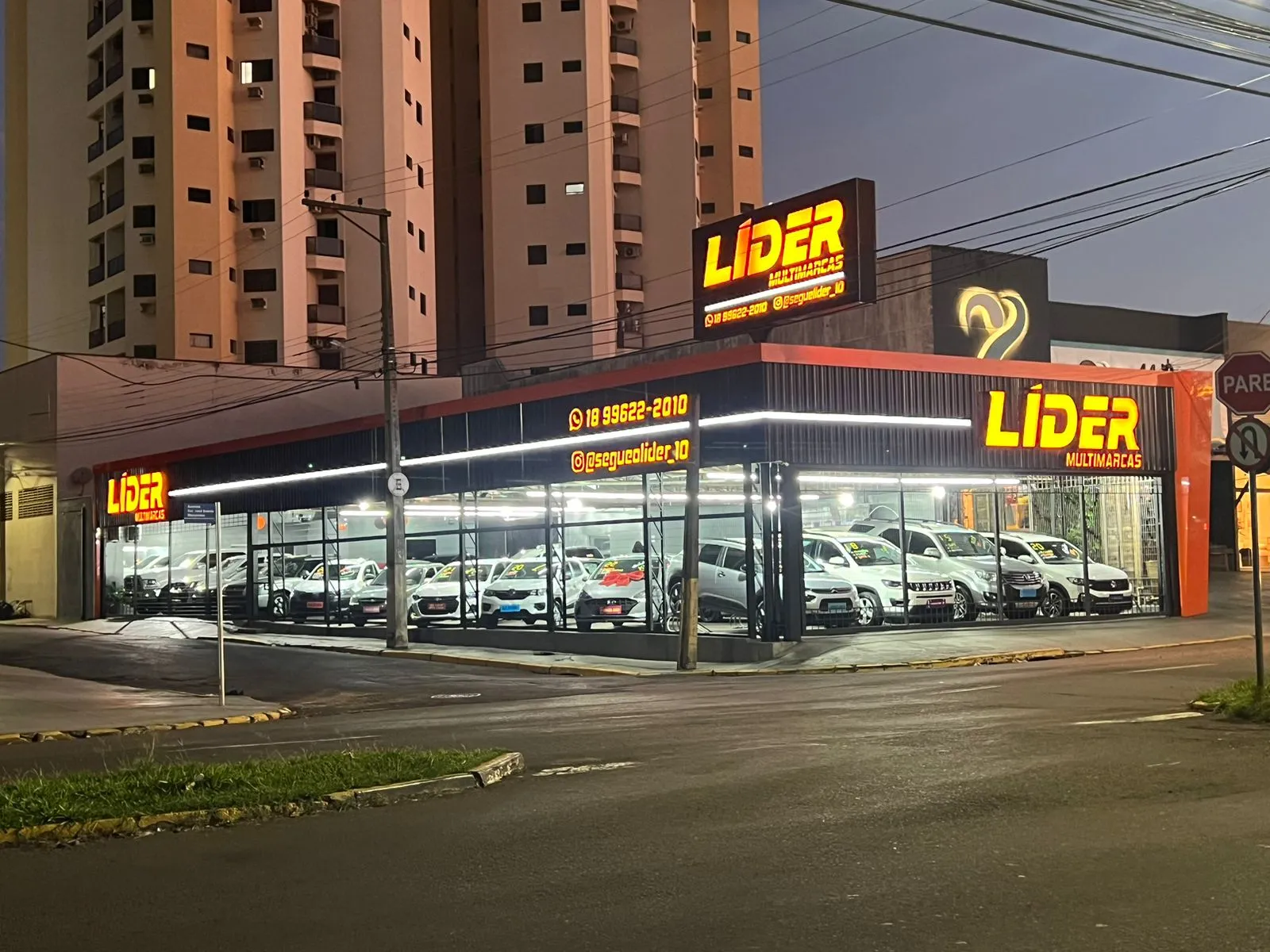 Fachada da loja Veículos à venda em LIDER MULTIMARCAS - Presidente Prudente - SP | Mobiauto