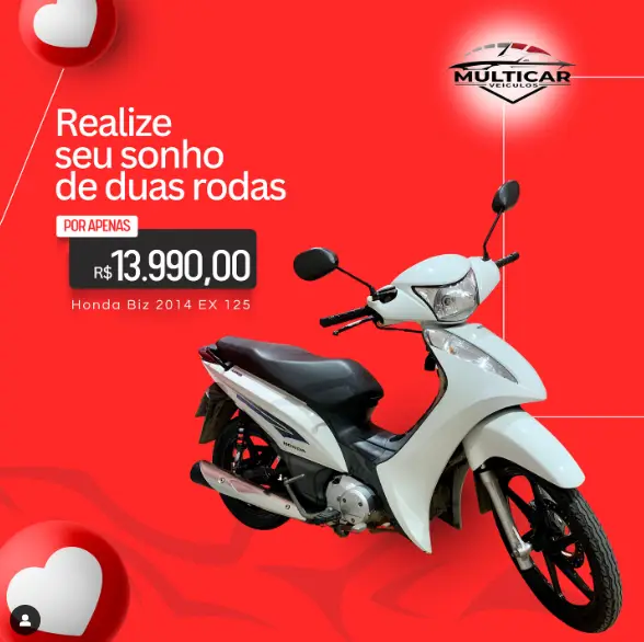 Moto Honda Biz 125i 2014 EX