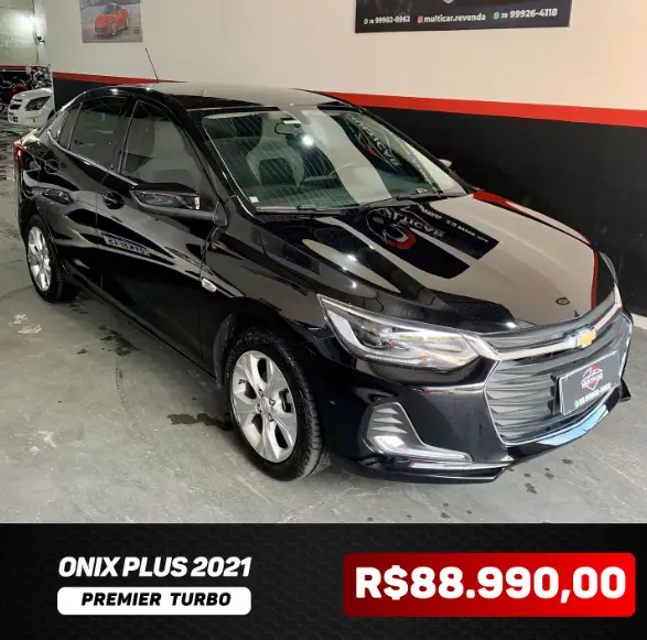 Carro Chevrolet Onix Plus 2021 1.0 Premier Turbo Flex (Aut)