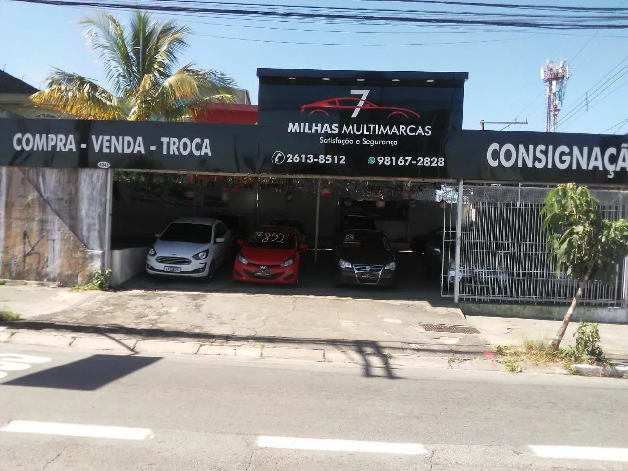Fachada da loja Veículos à venda em 7 MILHAS MULTIMARCAS - São Paulo - SP | Mobiauto