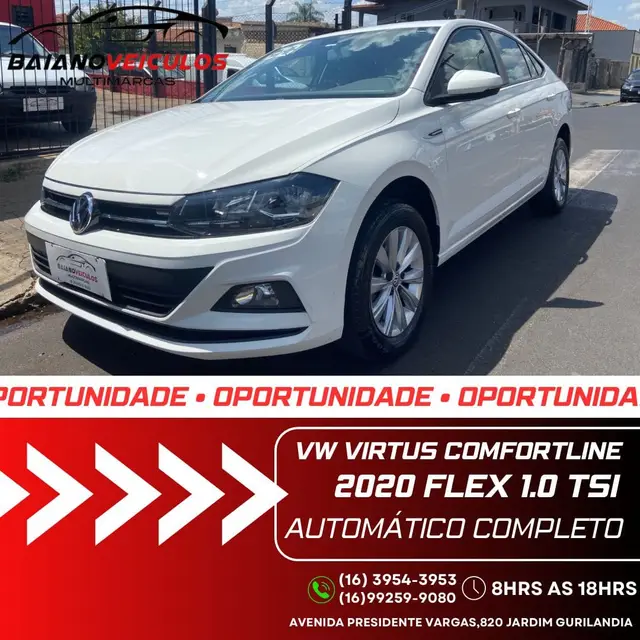 Carro Volkswagen Virtus 2020 1.0 200 TSI Comfortline (Flex) (Aut)