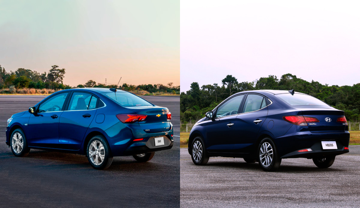 Chevrolet Onix Sedan se sobressai em quase todos os quesitos, mas perde no desempenho. para o HB20 Sedan 2020. 