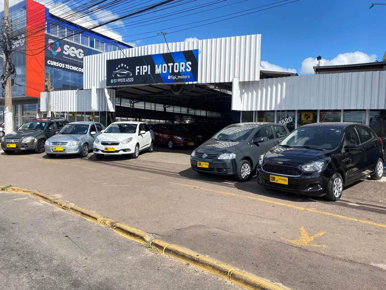 Fachada da loja Veículos à venda em FIPI MOTORS - Viamão - RS | Mobiauto