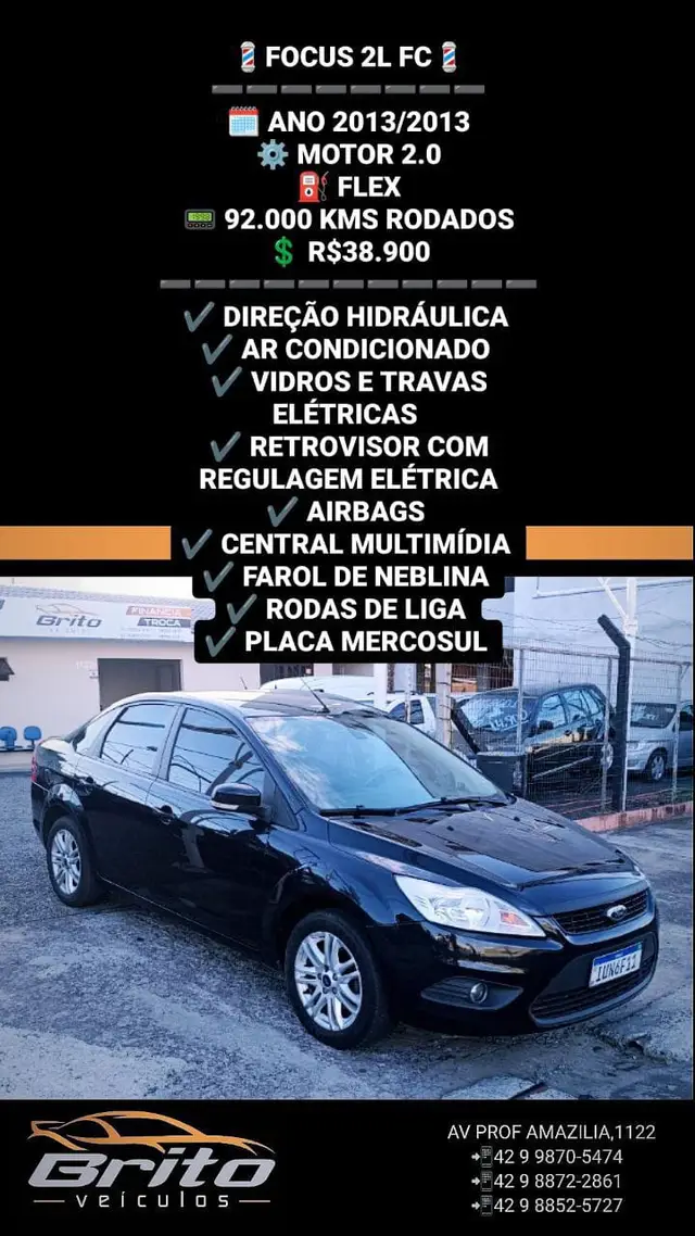 Carro Ford Focus Sedan 2013 GLX 2.0 16V (Flex)
